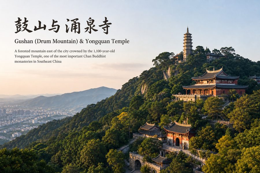 Gushan (Drum Mountain) & Yongquan Temple