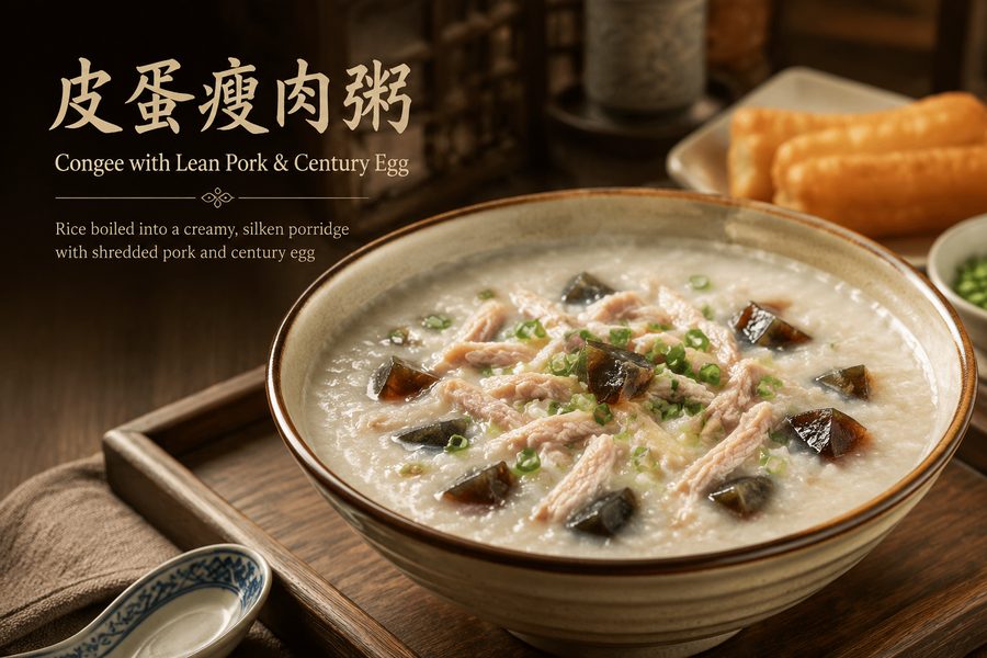 Congee with Lean Pork & Century Egg