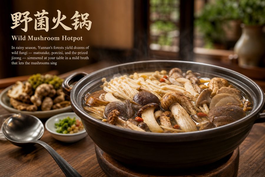 Wild Mushroom Hotpot