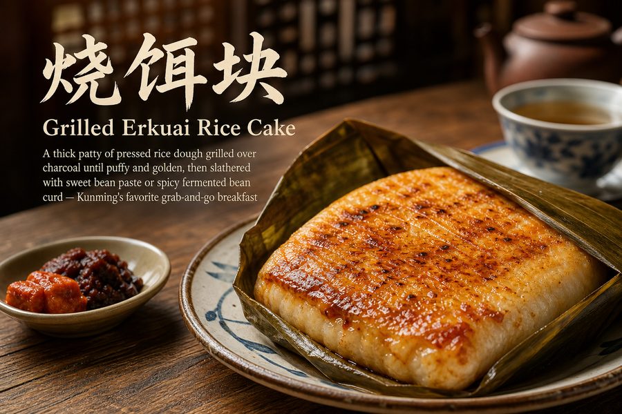Grilled Erkuai Rice Cake