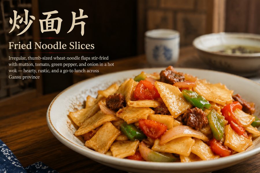 Fried Noodle Slices
