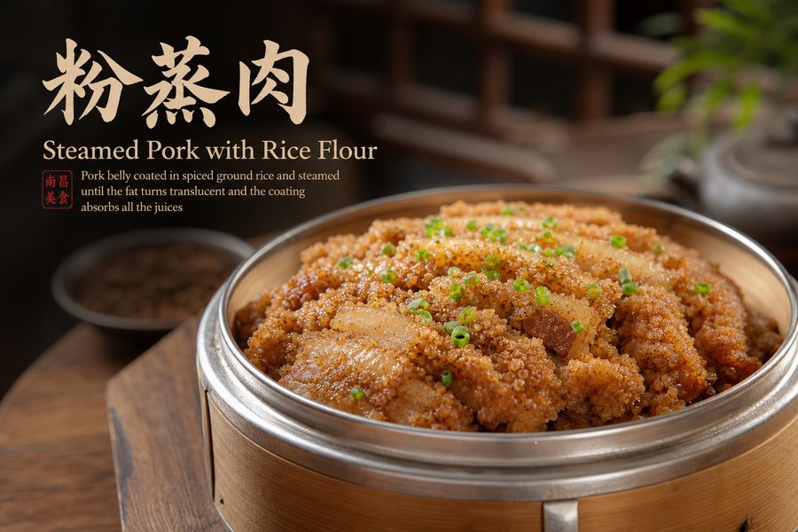 Steamed Pork with Rice Flour