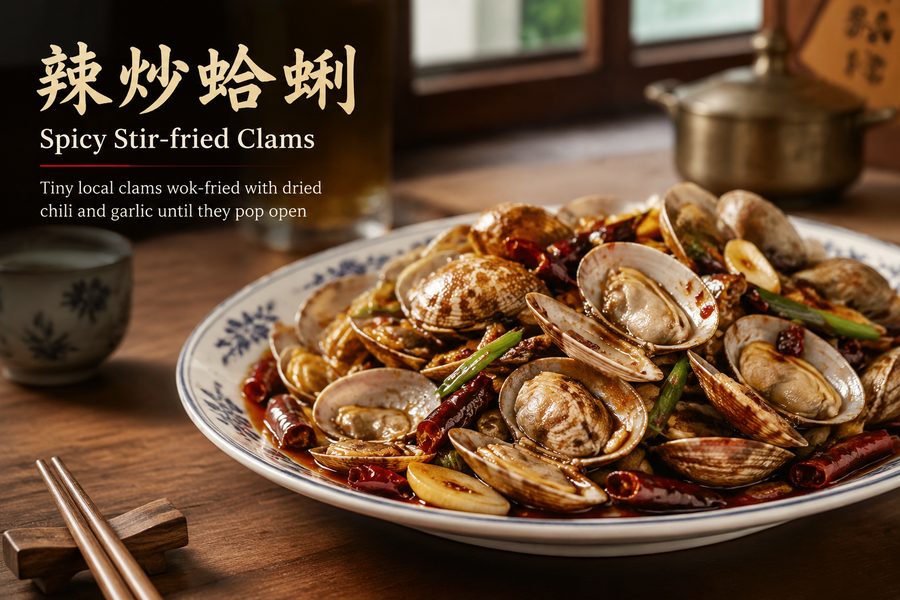 Spicy Stir-fried Clams