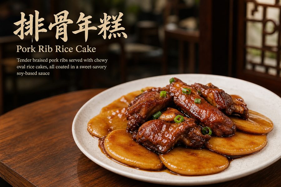Pork Rib Rice Cake